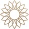 Ekena Millwork Daisy Wood Fretwork Pierced Ceiling Medallion, Red Oak, 36"OD x 13 7/8"ID x 3/8"T CMWP36X36X0375DARO - alternate 1